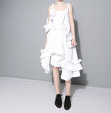 Cascading Ruffles Tank Dress