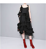 Cascading Ruffles Tank Dress