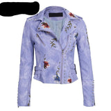Embroidery Leather Jacket