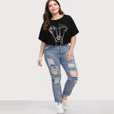 Plus Size Boyfriend Blue Denim