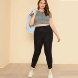 Plus Size Black Leggins